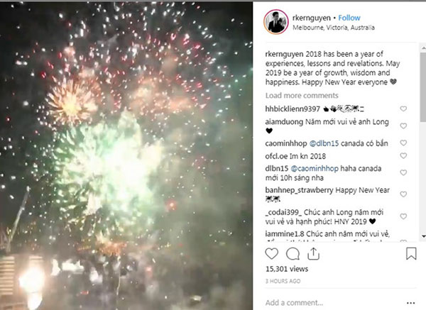 Sao Việt hạnh phúc đón năm mới 2019 bên gia đình, bạn bè