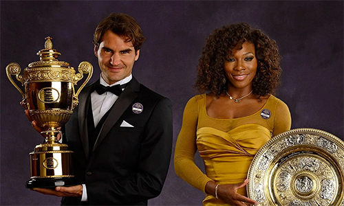 Federer lần đầu chạm trán Serena