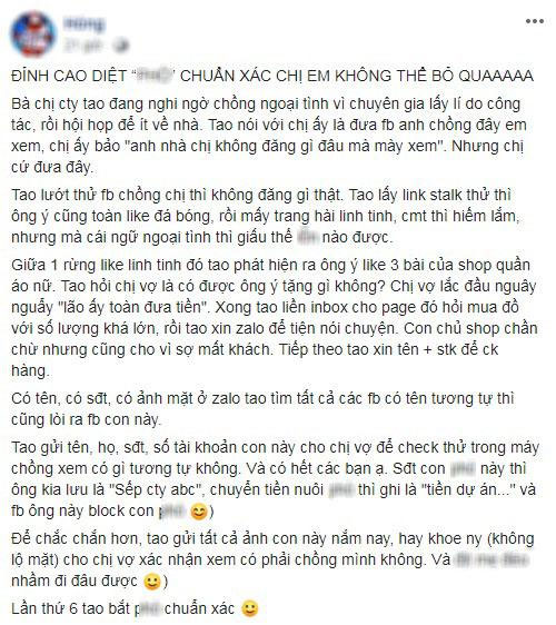 Bắt sống kẻ thứ 3 chỉ bằng vài chiêu soi facebook, cô gái khiến chị em phục sát đất