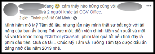 Diễn xuất của Mỹ Tâm trong Chị trợ lý của anh nhận bão lời khen từ cư dân mạng