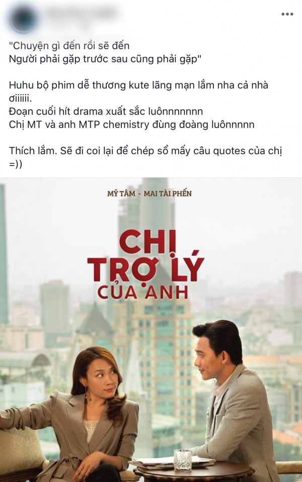 Diễn xuất của Mỹ Tâm trong Chị trợ lý của anh nhận bão lời khen từ cư dân mạng