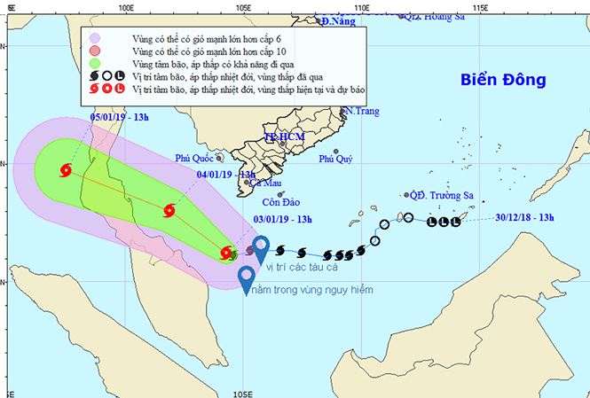 Nhiều tàu cá Việt Nam xin tránh bão số 1 ở nước ngoài