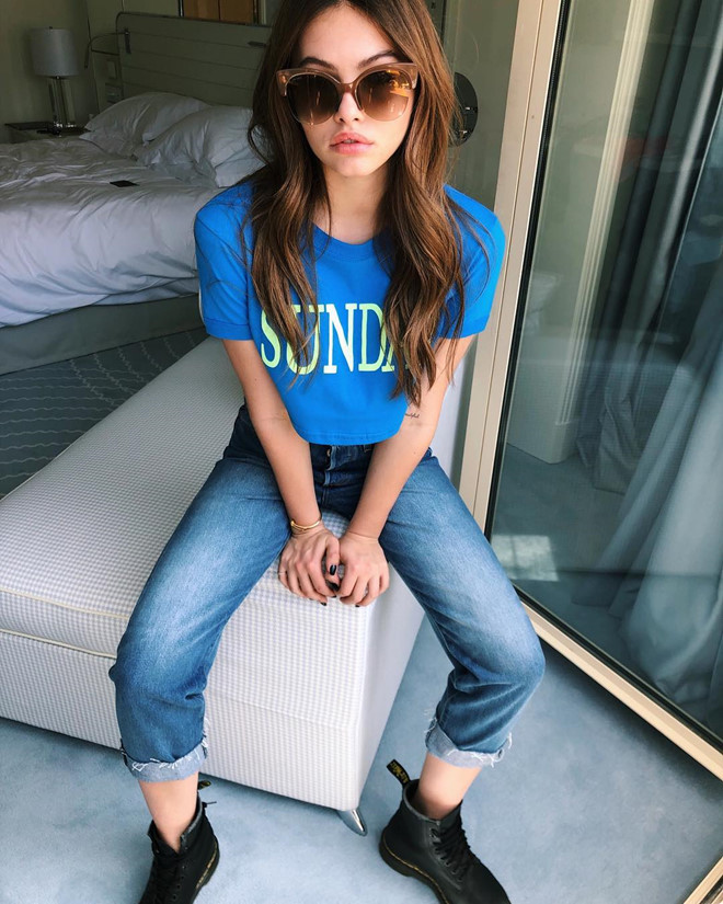 Thời trang cá tính của người mẫu 10X có gương mặt đẹp nhất 2018