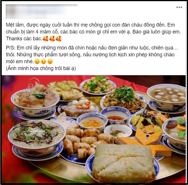 Cuối tuần chưa kịp nghỉ đã bị mẹ chồng bắt làm 4 mâm cơm đãi khách, nàng dâu nhanh trí chuẩn bị trong tích tắc khiến hội chị em trầm trồ khen ngợi