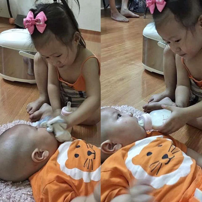 Tranh thủ nhờ con gái 2 tuổi rưỡi trông em trai, mẹ trẻ hối không kịp vì giao trứng cho ác