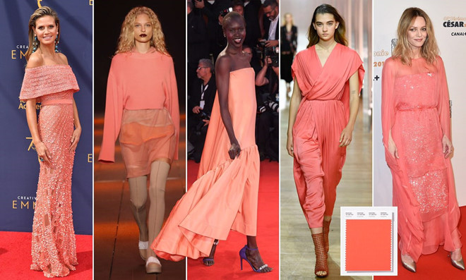 Mỹ nhân Hollywood mê mệt cam san hô, màu sắc của năm 2019