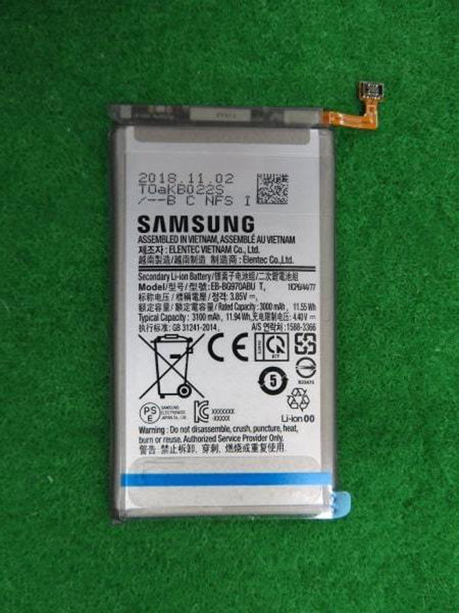 Galaxy S10 Lite sẽ chỉ có pin 3100 mAh
