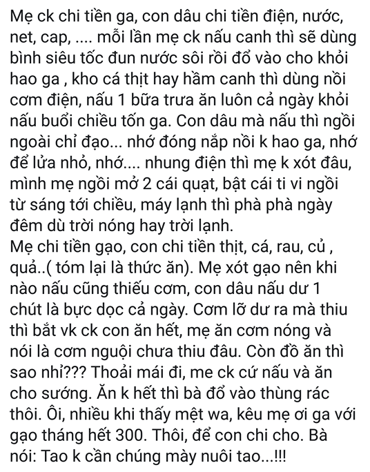 Nàng dâu lên mạng than thở mẹ chồng ki bo, ai ngờ bị mắng ngược: Toan tính giống nhau một giuộc