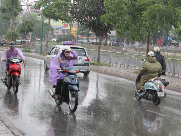 Từ ngày mai (7-1), Bắc Bộ có mưa diện rộng