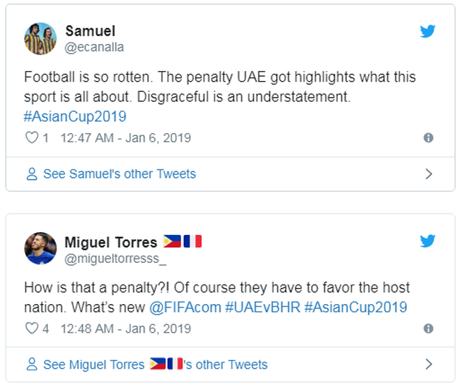 Trọng tài bắt chính trận khai mạc Asian Cup 2019 bị gọi là nỗi ô nhục của bóng đá