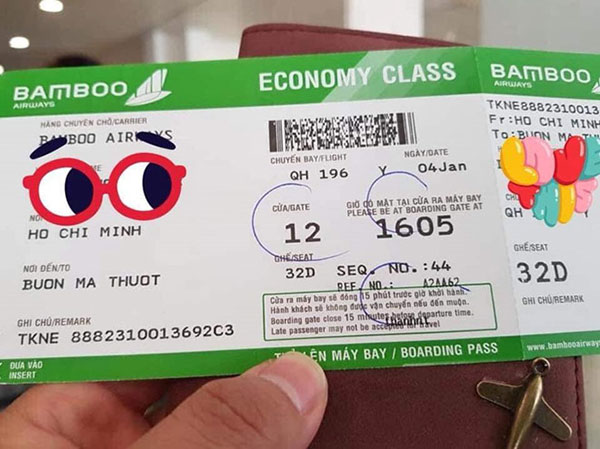 Hình ảnh chuyến bay của Bamboo Airways xuất hiện trên mạng xã hội