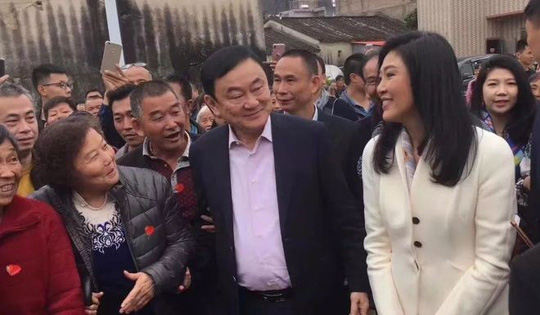 Ông Thaksin và bà Yingluck về thăm tổ tiên ở Trung Quốc