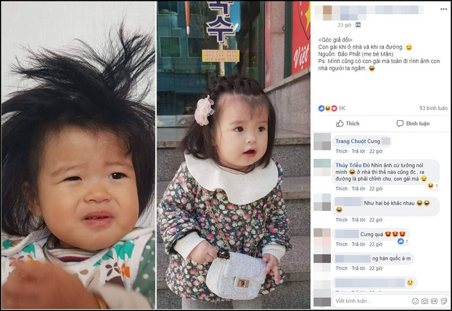 Bức ảnh con gái khi ở nhà và khi ra đường khiến dân mạng cười té ghế, nhưng sự thật lại là thế này