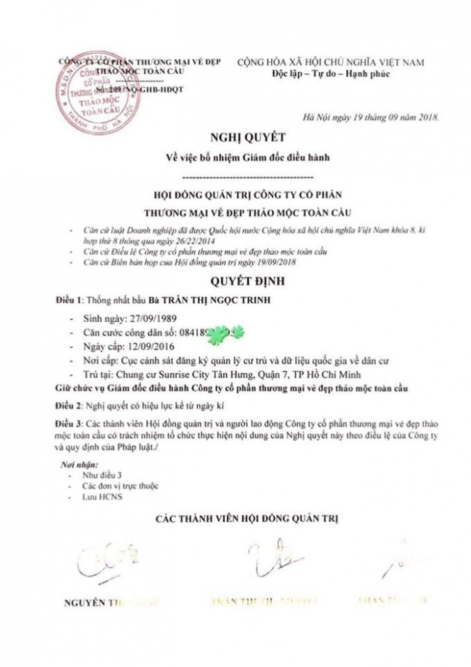 Rộ tin đồn nữ hoàng nội y Ngọc Trinh đang điều hành công ty trị giá 140 tỷ đồng