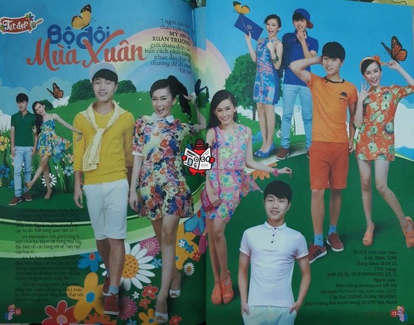 Chị em điêu đứng trước hình ảnh đội trưởng Xuân Trường siêu đẹp trai trên báo Mực Tím cách đây 4 năm