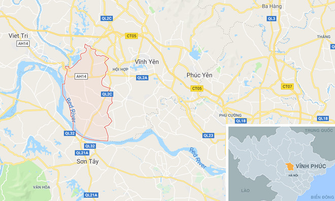 Thi thể bị trói tay trôi trên sông ở Vĩnh Phúc