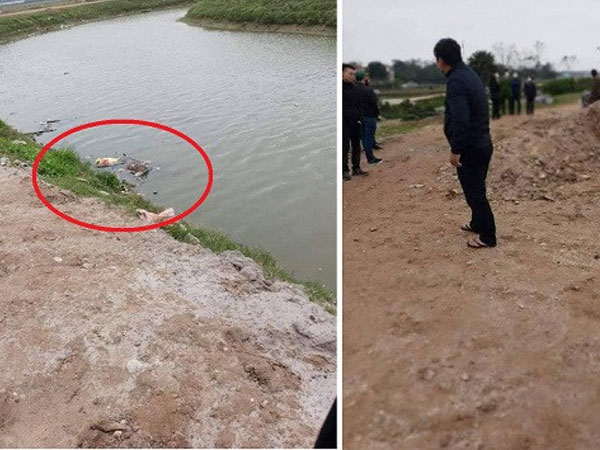 Thi thể bị trói tay trôi trên sông ở Vĩnh Phúc