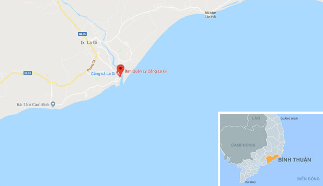 Tàu cá chìm trên biển Bình Thuận, 2 ngư dân mất tích