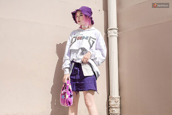 Cùng mê màu tím và mũ thuyền trưởng nhưng giới trẻ 2 miền lại lên đồ khác rõ rệt: miền Nam kiểu cách, miền Bắc xì tin