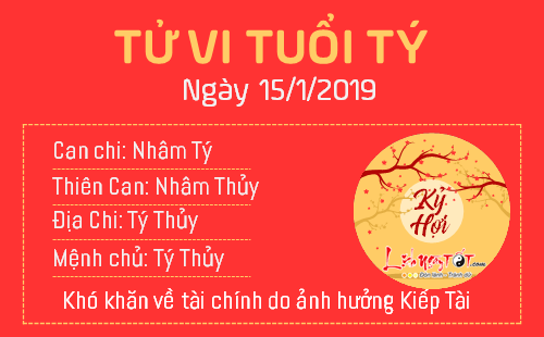 Tử vi Thứ 3 ngày 15/1/2019 của 12 con giáp: Ngọ túi tiền rủng rỉnh, Tuất bị Thiên Quan cản trở