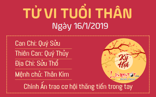Tử vi thứ 4 ngày 16/1/2019 của 12 con giáp: Tị tiền tình đầy tay, Thìn bị kẻ thứ 3 phá hoại Tử vi thứ 4 ngày 16/1/2019 của 12 con giáp: Tị tiền tình đầy tay, Thìn bị kẻ thứ 3 phá hoại