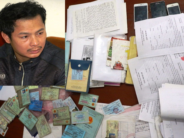 Bắt quả tang đối tượng cho vay lãi suất cắt cổ dao động từ 109 -160 %/năm