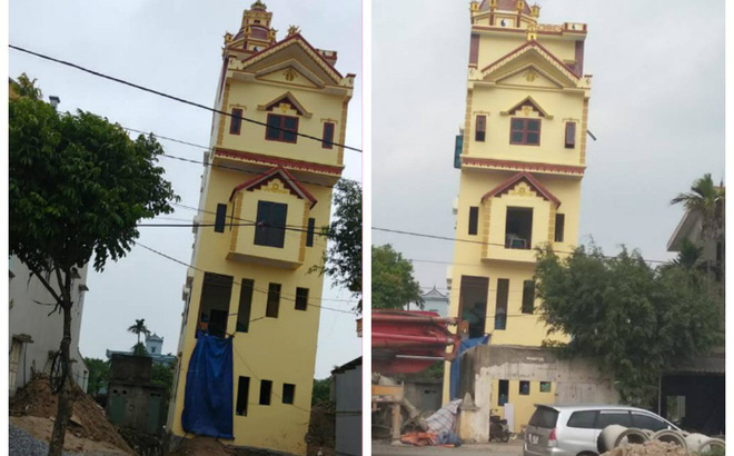 Nhà 5 tầng ở Hà Nam nghiêng như tháp nghiêng Pisa: Nếu không xử lý được phải phá bỏ!