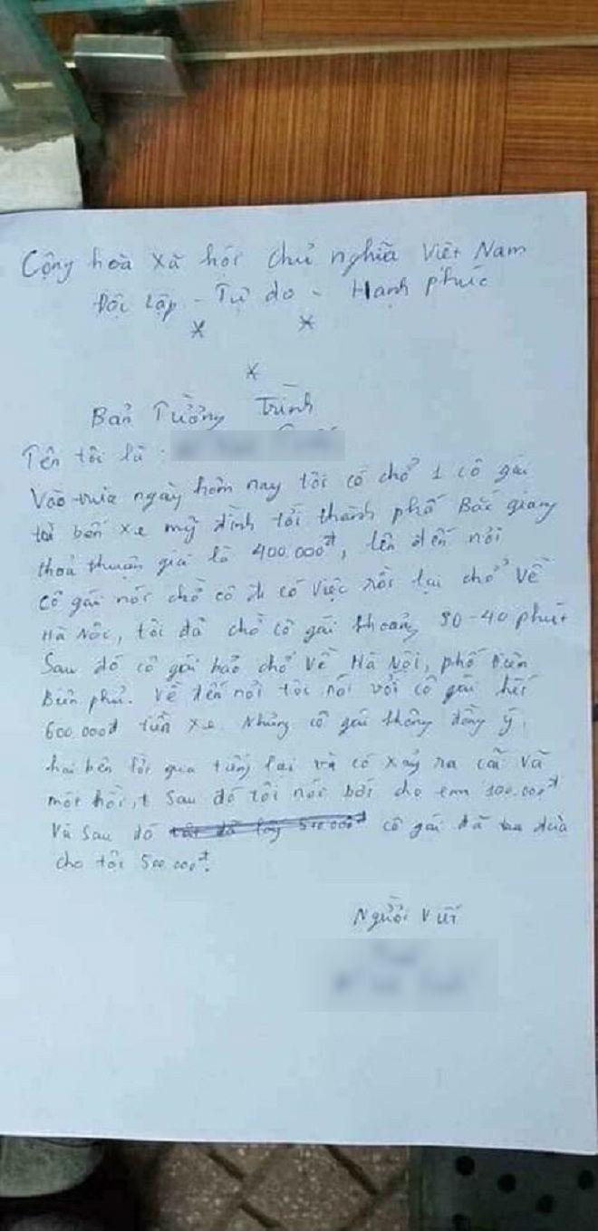 Xe ôm chém khách 600.000 đồng: Tôi sai rồi, vì khó khăn lại gần Tết nên làm vậy