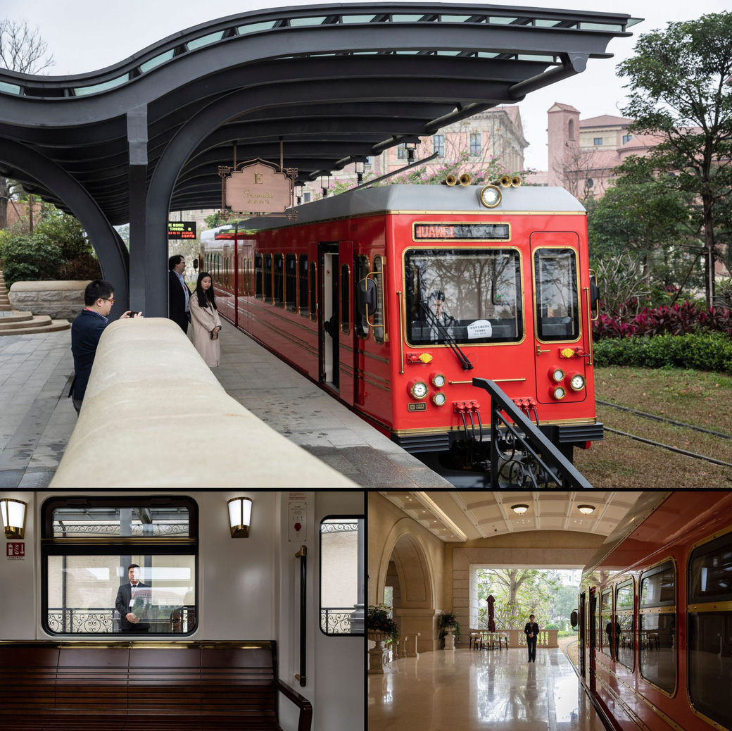 Bên trong khuôn viên đồ sộ mô phỏng kiến trúc châu Âu của Huawei