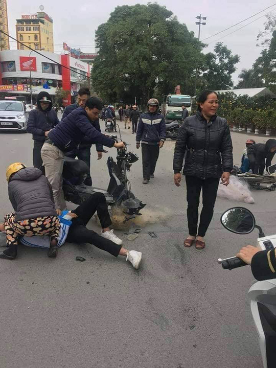 Thực hư việc CSGT Thanh Hóa quăng lưới trúng học sinh té ngã