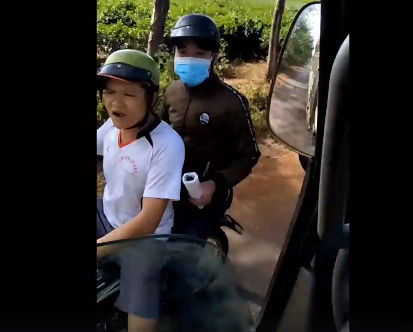 Kết quả xác minh về người lạ mặt gây hấn khi nhà xe quay clip CSGT