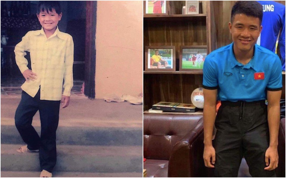 Không đứng ngoài trào lưu, Bùi Tiến Dũng hào hứng tung ảnh thuở nhỏ bên em trai Bùi Tiến Dụng để bắt kịp Thử thách 10 năm