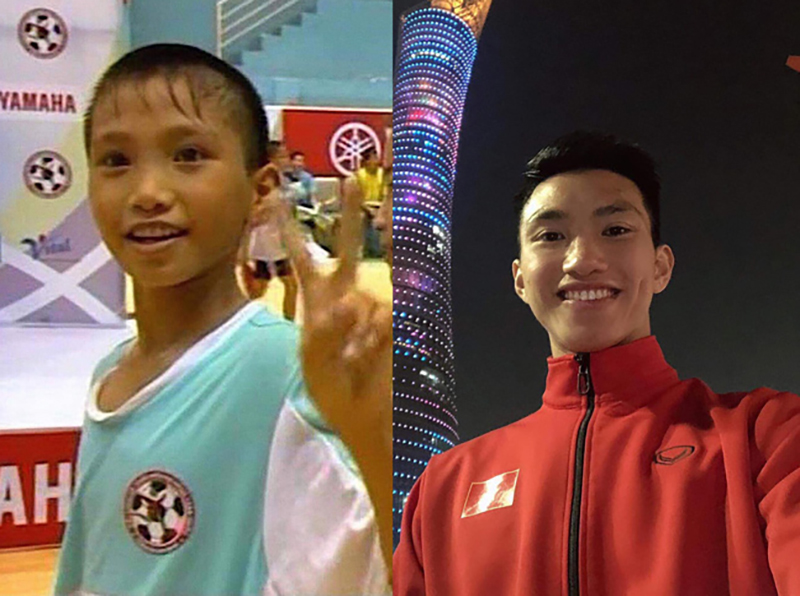 Không đứng ngoài trào lưu, Bùi Tiến Dũng hào hứng tung ảnh thuở nhỏ bên em trai Bùi Tiến Dụng để bắt kịp Thử thách 10 năm