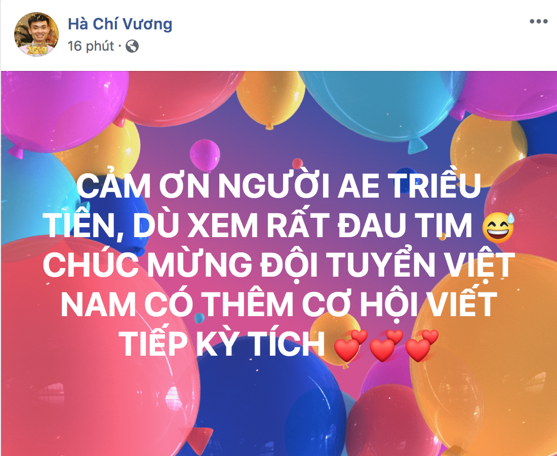 Dân mạng vỡ oà vì đội tuyển Việt Nam lọt qua khe cửa hẹp để vào vòng 1/8 tại Asian Cup