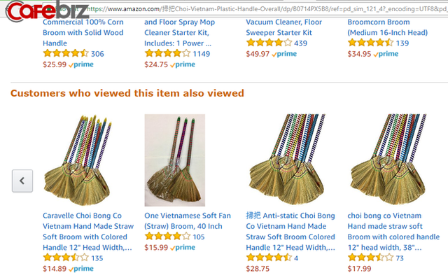 Cao sao vàng lên Amazon có giá 7 USD, phin pha cà phê giá 10 USD, chổi đót gần 20 USD: Bán hàng trên Amazon thực sự dễ đến vậy sao?