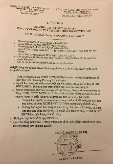 Bị nghệ sĩ căng biểu ngữ đuổi, chủ Hãng phim truyện Việt Nam xin lỗi