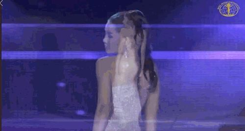 Biểu cảm khó hiểu, bước đi loạng choạng, Ngân Anh tiếp tục trắng tay tại Miss Intercontinental 2018