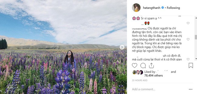 Tưởng Tăng Thanh Hà cứ tảng lờ lời trách móc của fan, ai ngờ cô đang âm thầm sửa sai đây này