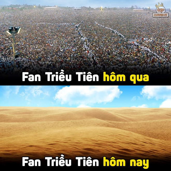 Ảnh chế dân mạng Việt trở thành fan đội Triều Tiên sau trận đêm qua