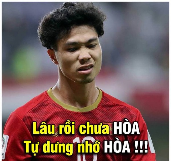 Ghi bàn gỡ hòa vào lưới Jordan, họa mi Công Phượng tiếp tục được dân mạng chế ảnh ngập tràn mạng xã hội