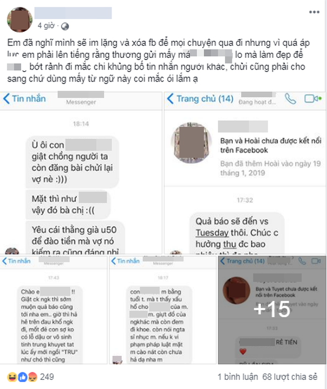 Cô bồ 22 tuổi trong scandal giật chồng ầm ĩ MXH lên tiếng: Loại đàn bà không biết giữ chồng thì đừng trách ai!?