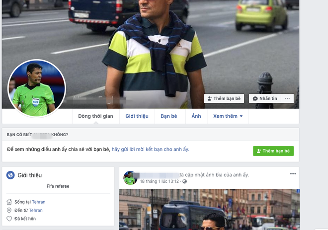 Nghĩ bị xử ép, CĐV Việt Nam tiếp tục dùng những từ ngữ thô tục với facebook trọng tài người Iran