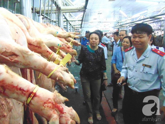 TP.HCM: Gần một tấn heo lở mồm long móng bị tuồn vào chợ đầu mối tiêu thụ Tết