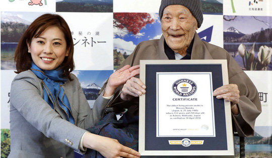 Người đàn ông thọ nhất thế giới qua đời ở tuổi 113