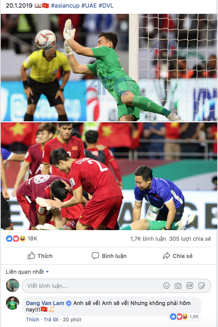 Không hổ danh thánh tạo trend, câu nói Anh sẽ về nhưng không phải hôm nay của các cầu thủ tuyển Việt Nam lại gây bão cộng đồng mạng