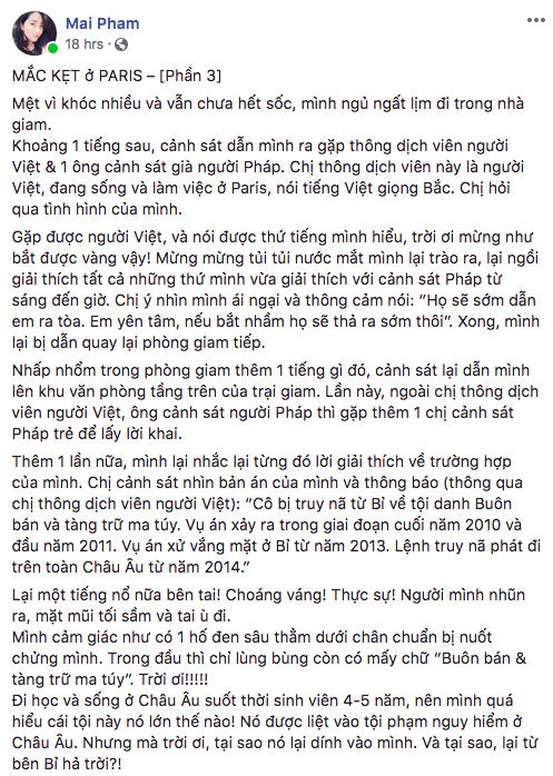 Mắc kẹt ở Paris - Lời cầu cứu sau 33 ngày ác mộng trên đất Pháp của nữ du khách Việt bỗng dưng bị giam giữ