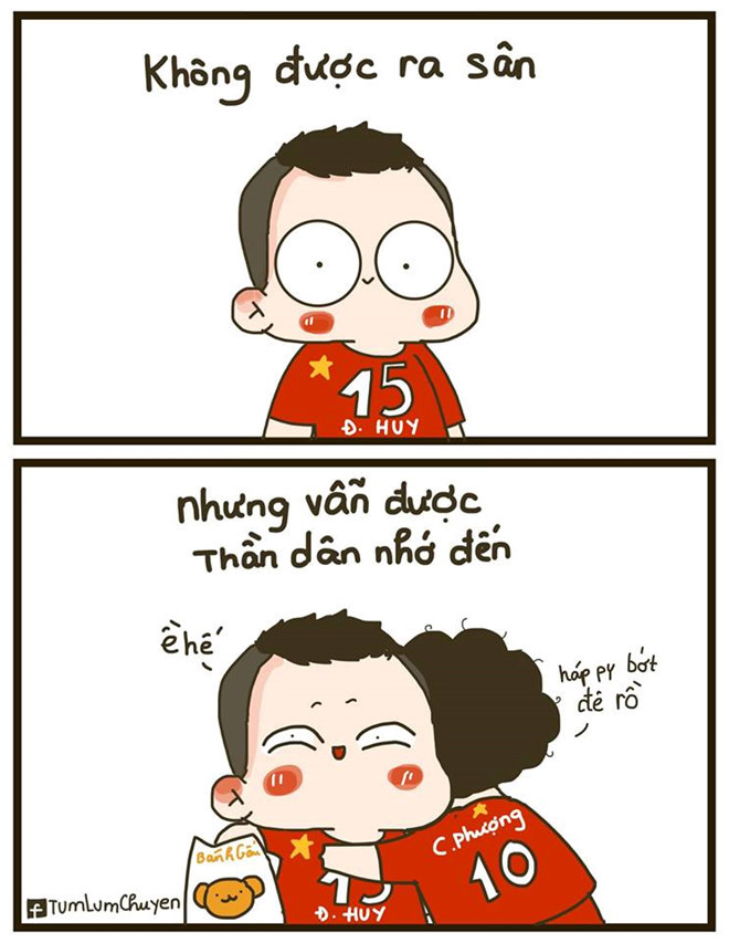 Dù không ra sân, nhà vua Đức Huy vẫn được người hâm mộ chú ý