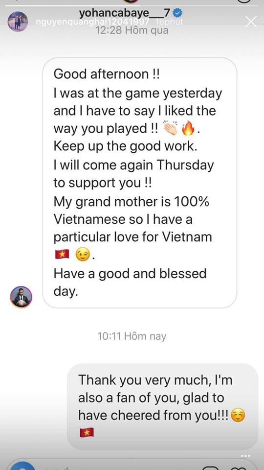 Tứ kết Việt Nam - Nhật Bản: Cựu sao tuyển Pháp Yohan Cabaye trực tiếp nhắn tin cổ vũ tinh thần cho Quang Hải