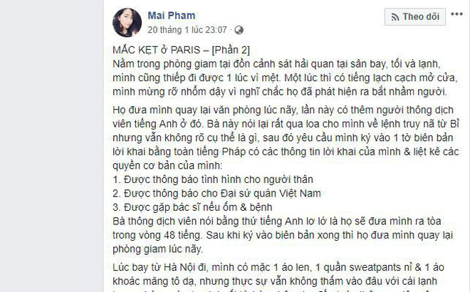 Bộ Ngoại giao thông tin chính thức vụ công dân Việt Nam mắc kẹt ở Paris