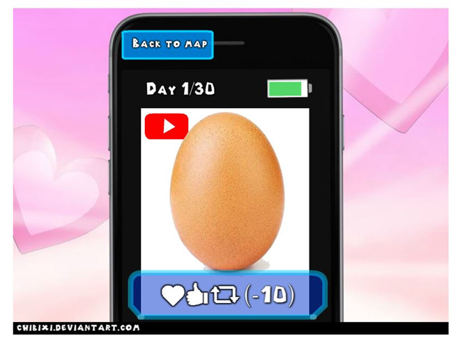 Game hẹn hò với quả trứng gây sốt